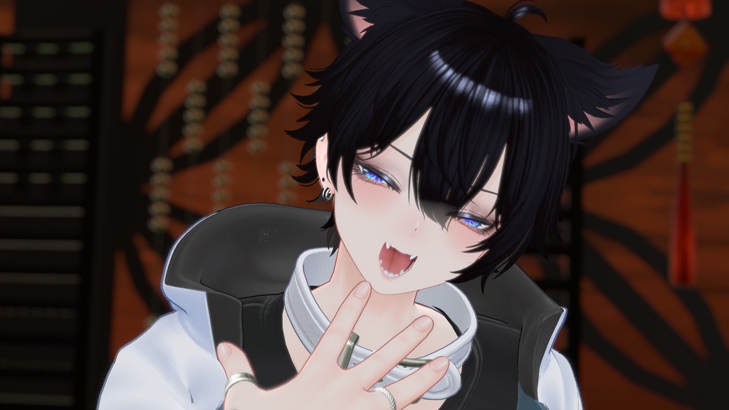 【彼方専用】ビジュアル系メイク(歯と瞳&発光テクスチャ付き)