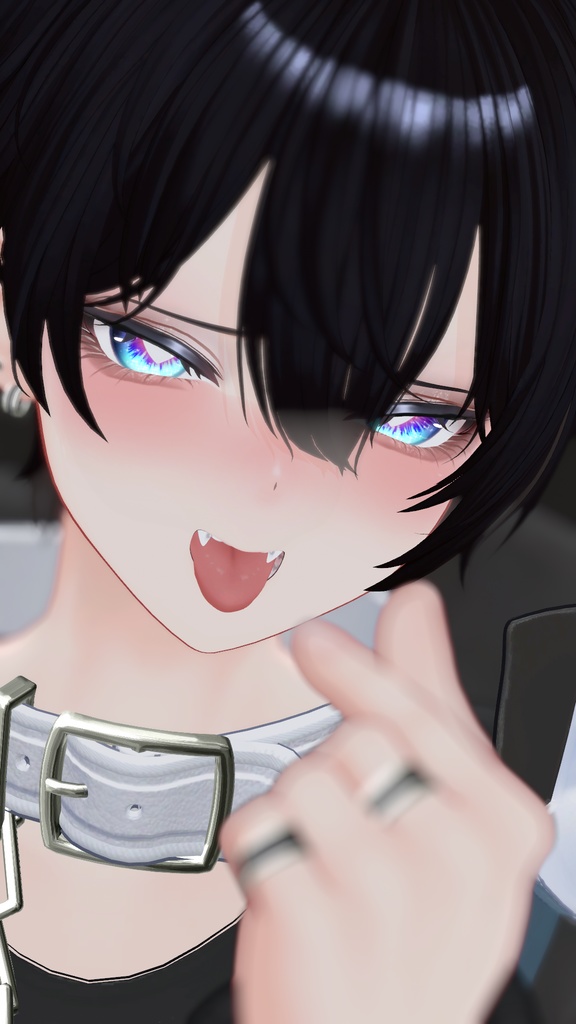 【彼方専用】ビジュアル系メイク(歯と瞳&発光テクスチャ付き)