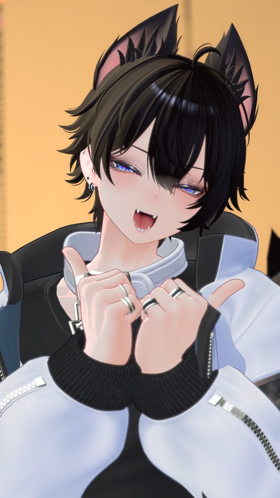 【彼方専用】ビジュアル系メイク(歯と瞳&発光テクスチャ付き)