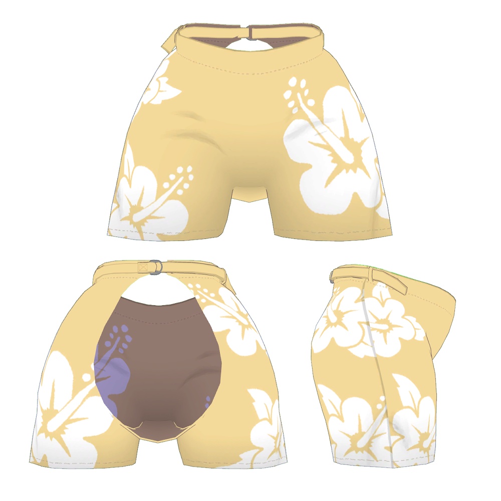 【フォシュニア対応】アロハ調ハーフパンツ