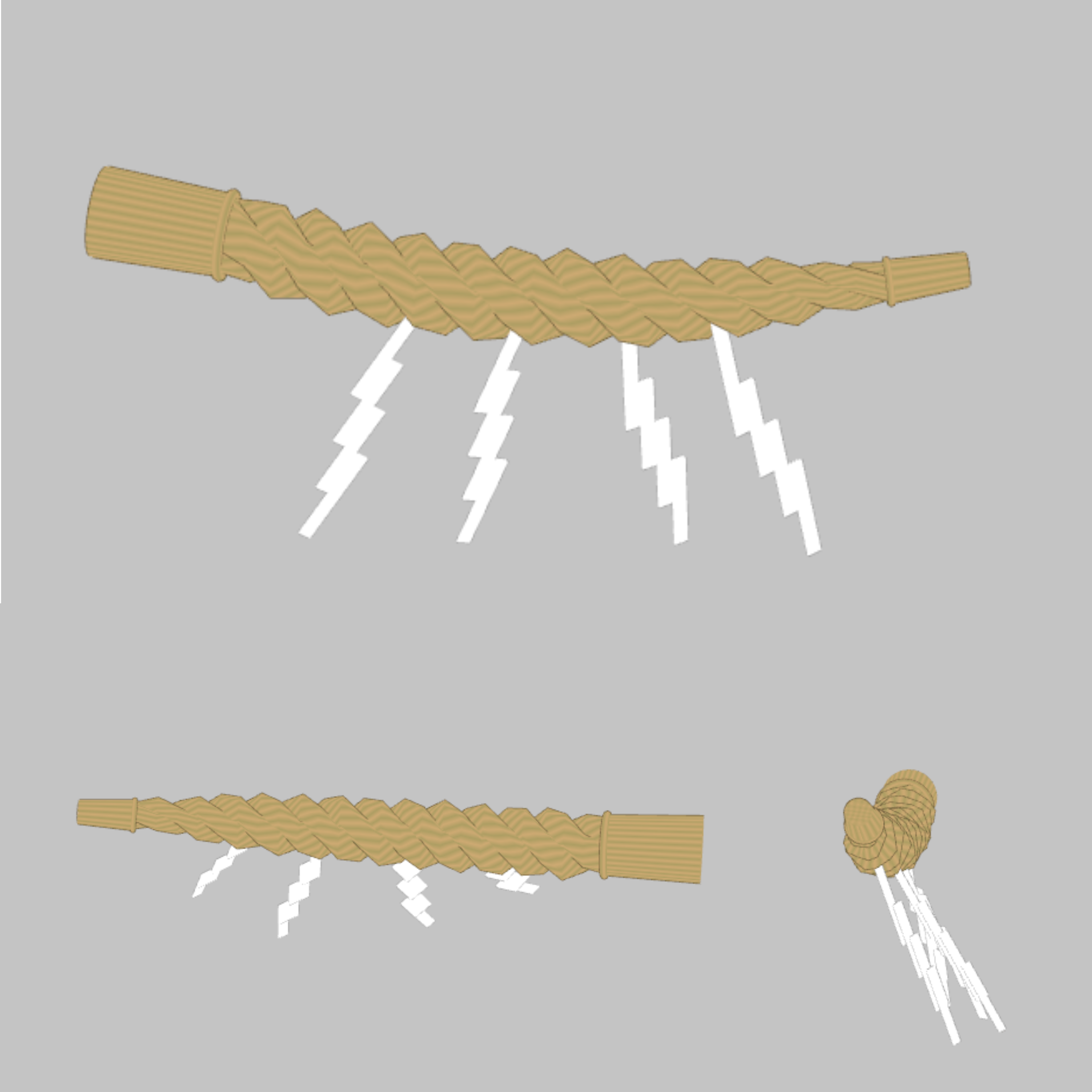 【フォシュニア対応】角に載せるタイプのしめ縄