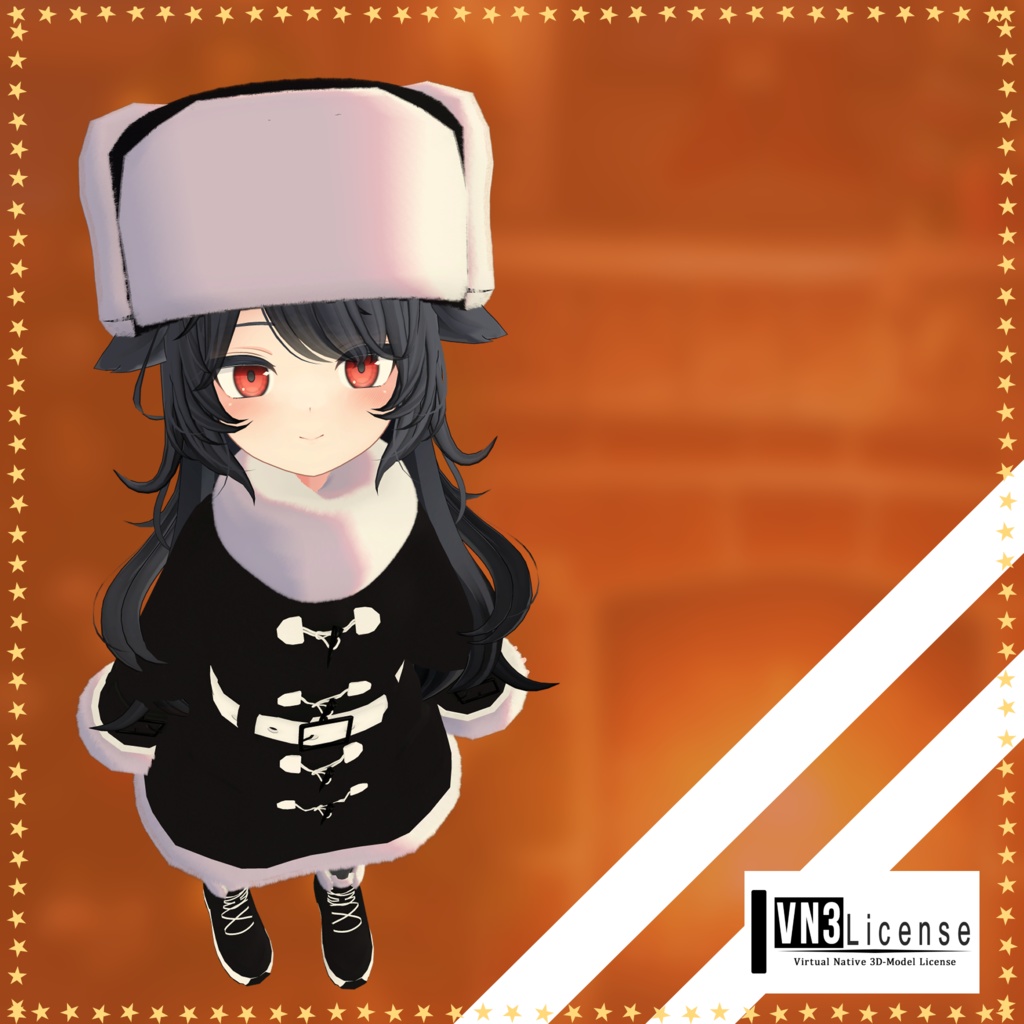 [5アバター対応衣装]Ushanka&CoatSet