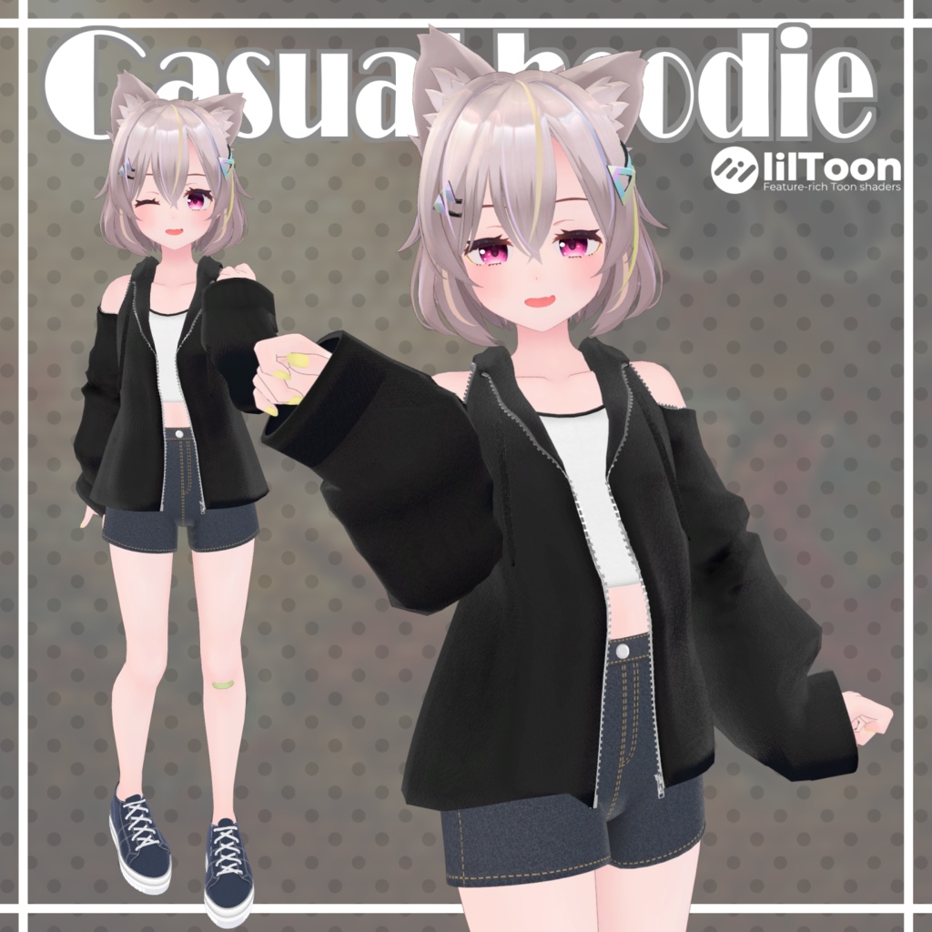 【13アバター対応】CasualHoodie