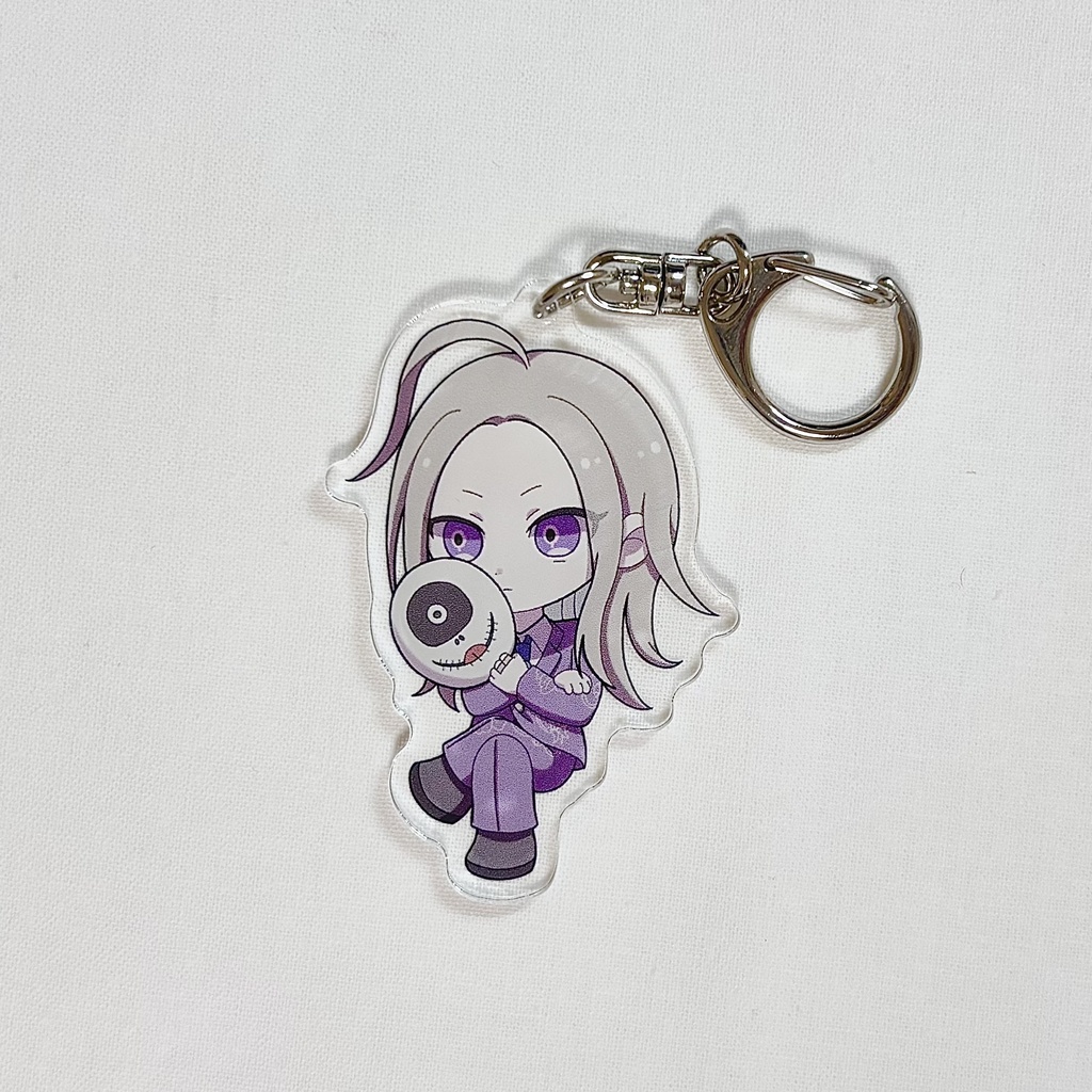 おすわりアクリルキーホルダー