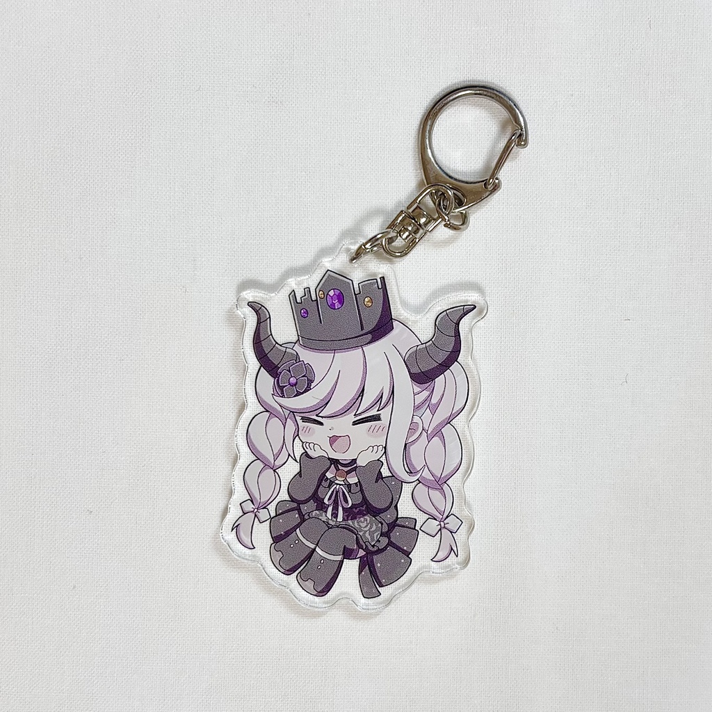 おすわりアクリルキーホルダー