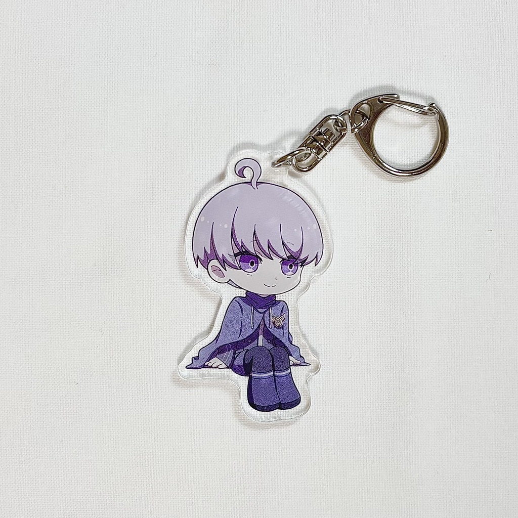 おすわりアクリルキーホルダー