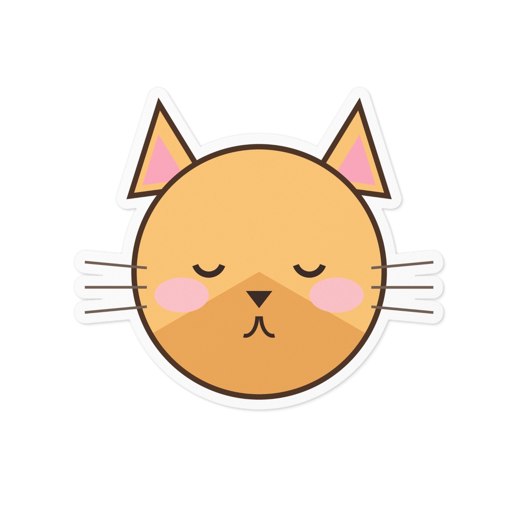 ねむそうなねこステッカー