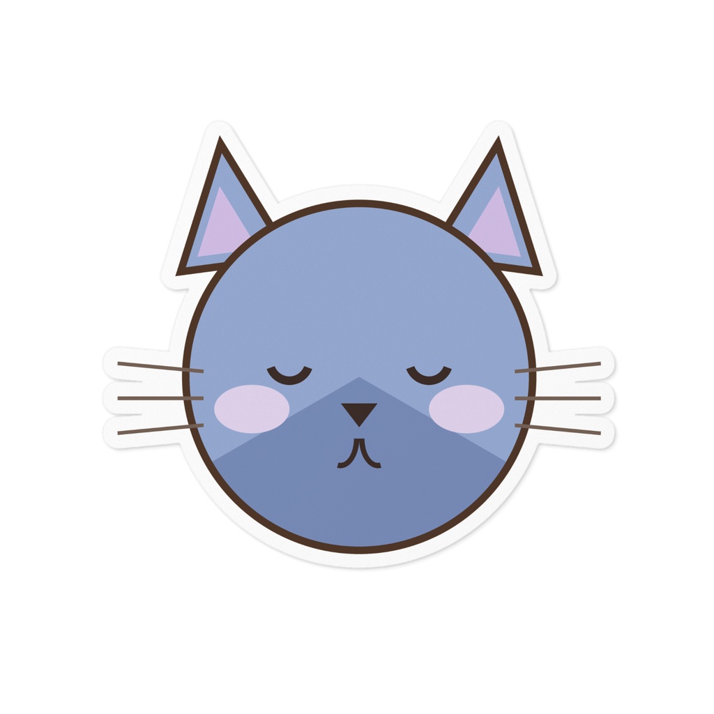 ねむそうなねこステッカー