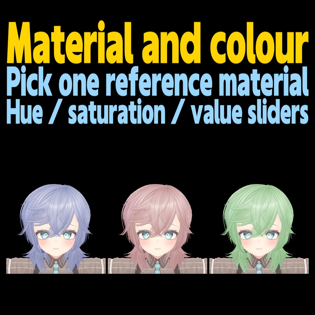 Hair Retargeter - Fit any hairstyle onto any avatar【Head profiles / penetration fix / bone follow / see-through bangs / re-fit】