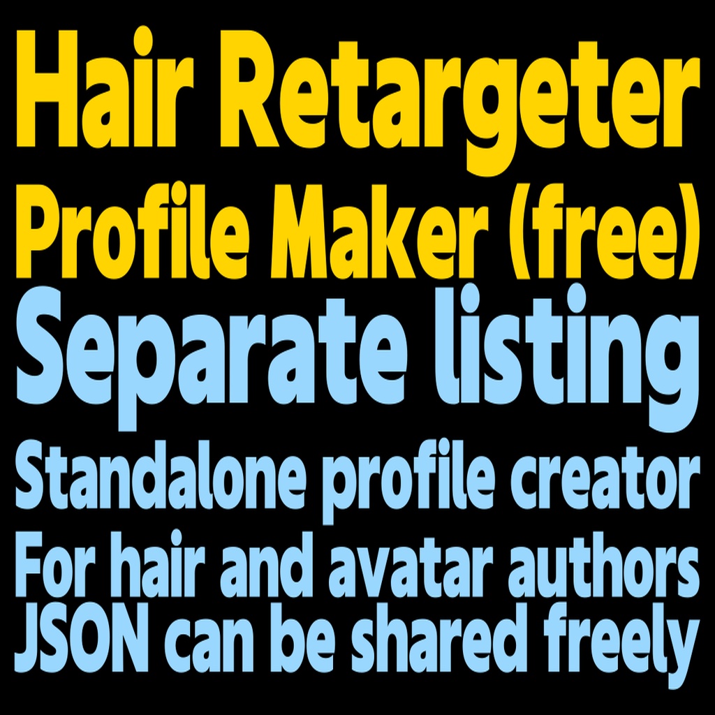 Hair Retargeter - Fit any hairstyle onto any avatar【Head profiles / penetration fix / bone follow / see-through bangs / re-fit】