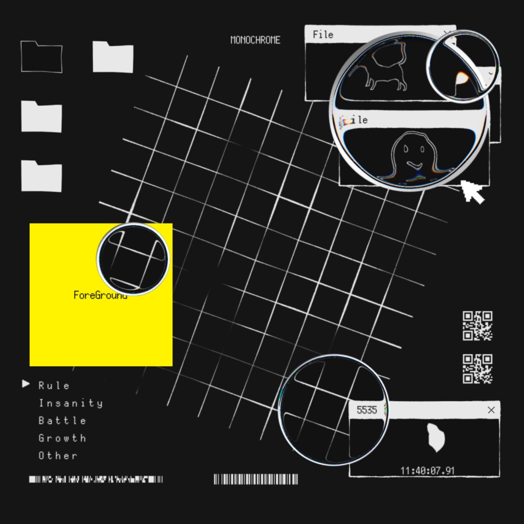 TRPG素材|白黒/MONOCHROME|APNG|SPLL:E186586