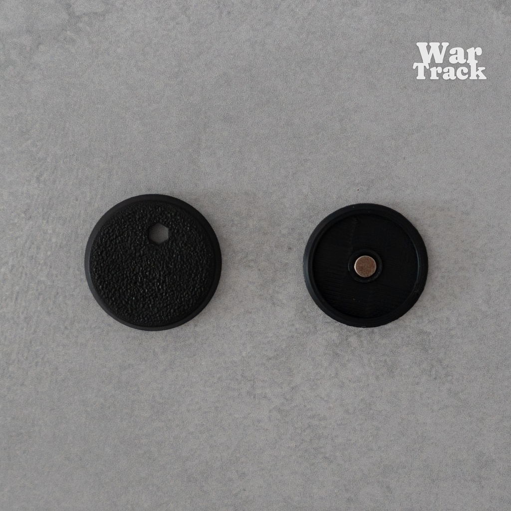 Magnetize Insert 25mm Round × 10 - ミニチュアベース用マグネタイズインサート