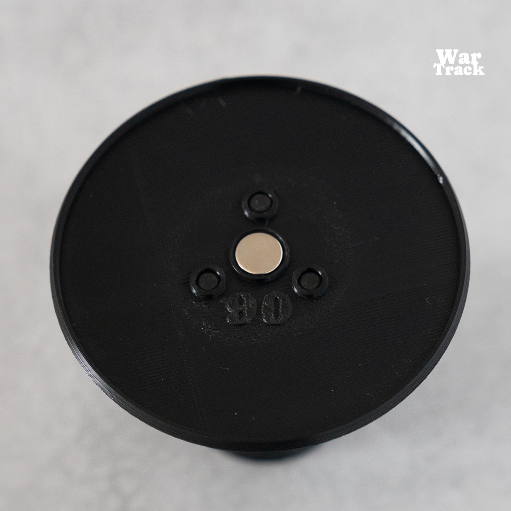 Magnetize Insert 90mm Round × 3 - ミニチュアベース用マグネタイズインサート