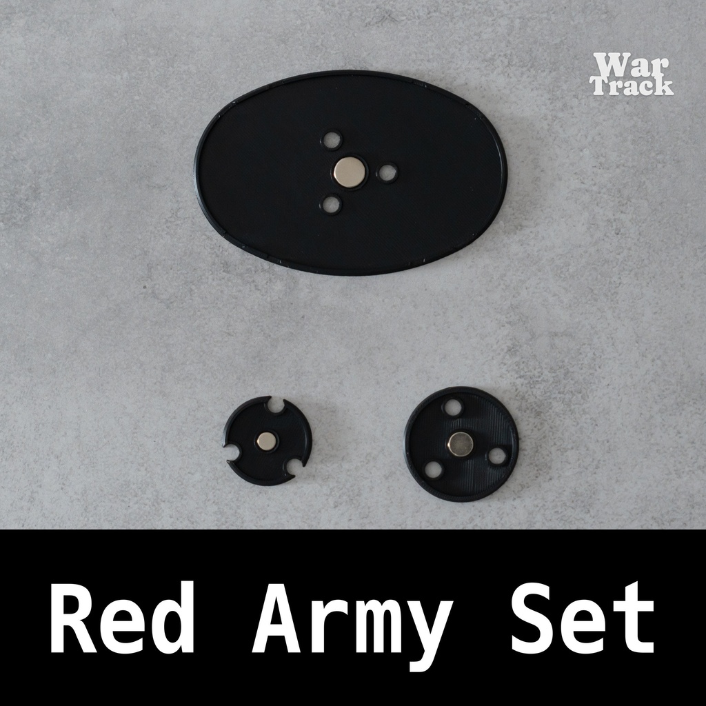 Magnetize Insert Red Army Set - ベース用マグネタイズインサート一式