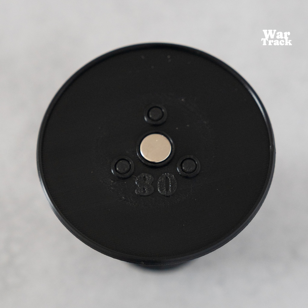 Magnetize Insert 80mm Round × 3 - ミニチュアベース用マグネタイズインサート