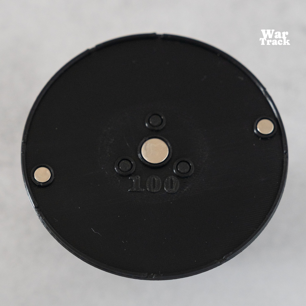 Magnetize Insert 100mm Round × 3 - ミニチュアベース用マグネタイズインサート