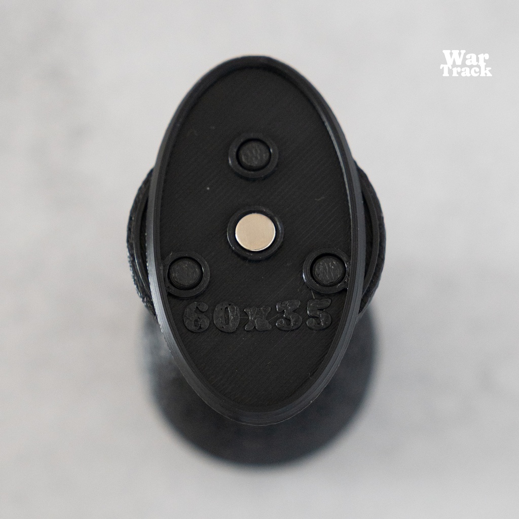 Magnetize Insert 60×35mm Oval × 5 - ミニチュアベース用マグネタイズインサート