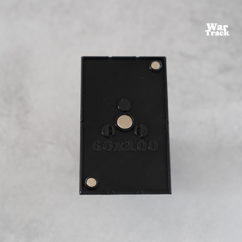 Magnetize Insert 60×100mm Rectangle × 3 - ミニチュアベース用マグネタイズインサート