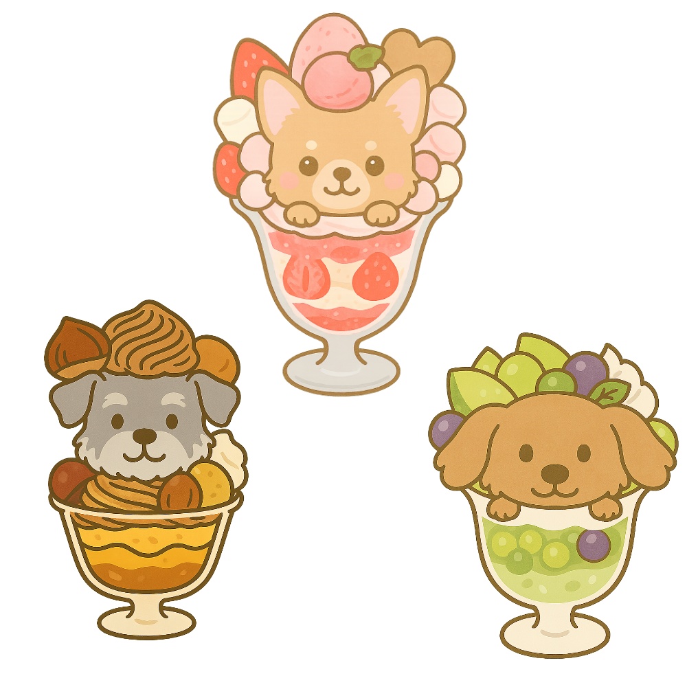 🍨🐕 ASG Dog Parfait Series|犬たちのパフェシリーズ