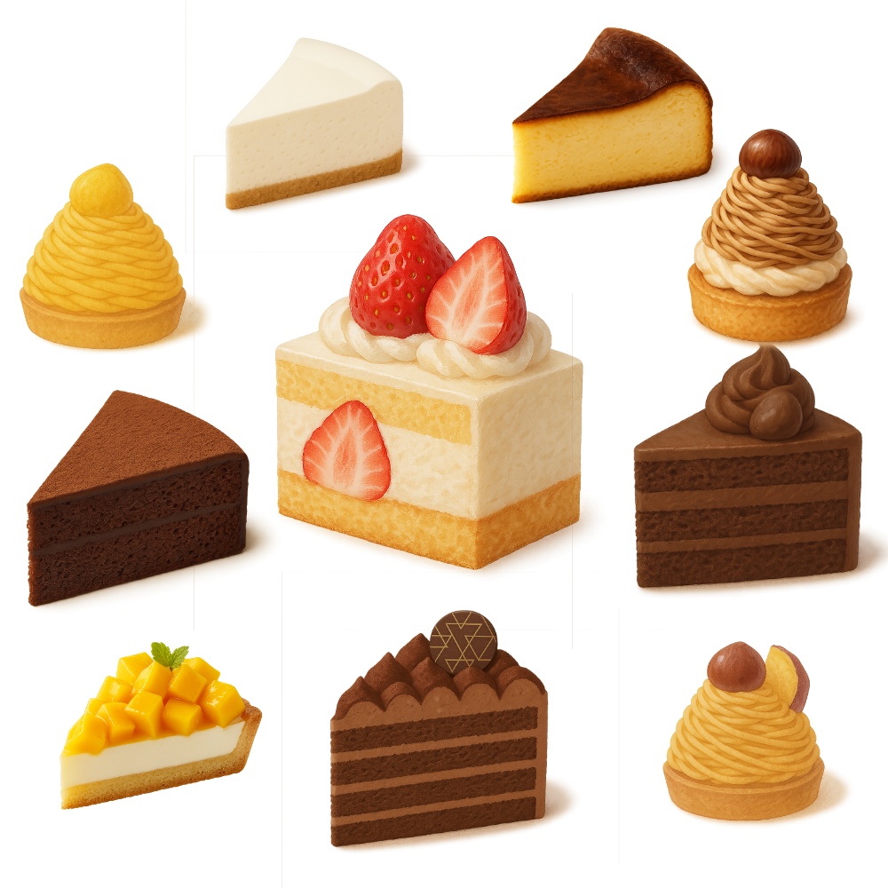 🎂ASG Real Cake Series|リアルケーキ素材50選🍰