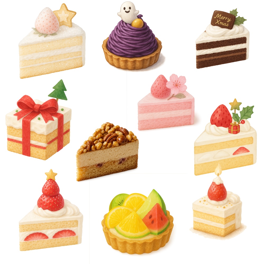 🎂ASG Real Cake Series|リアルケーキ素材50選🍰