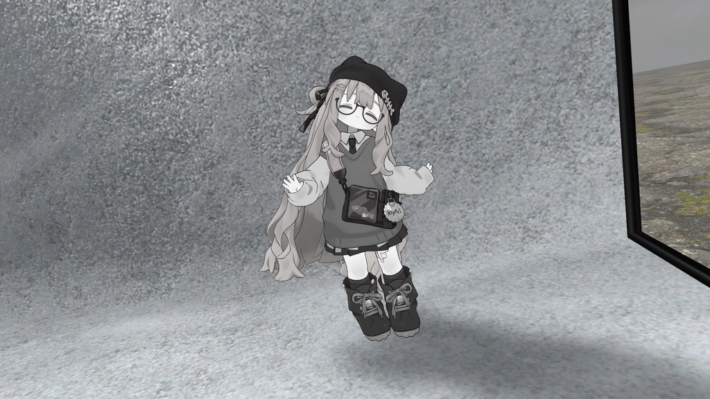 キプフェルをモノクロにするテクスチャ