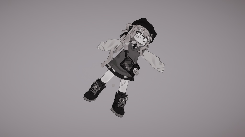 キプフェルをモノクロにするテクスチャ