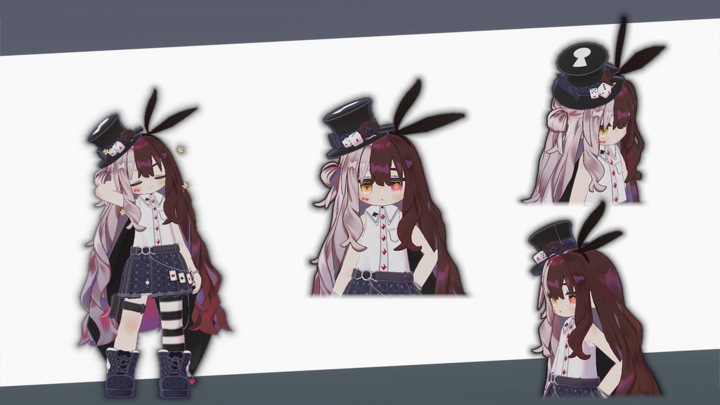 某マジシャン風髪色テクスチャ