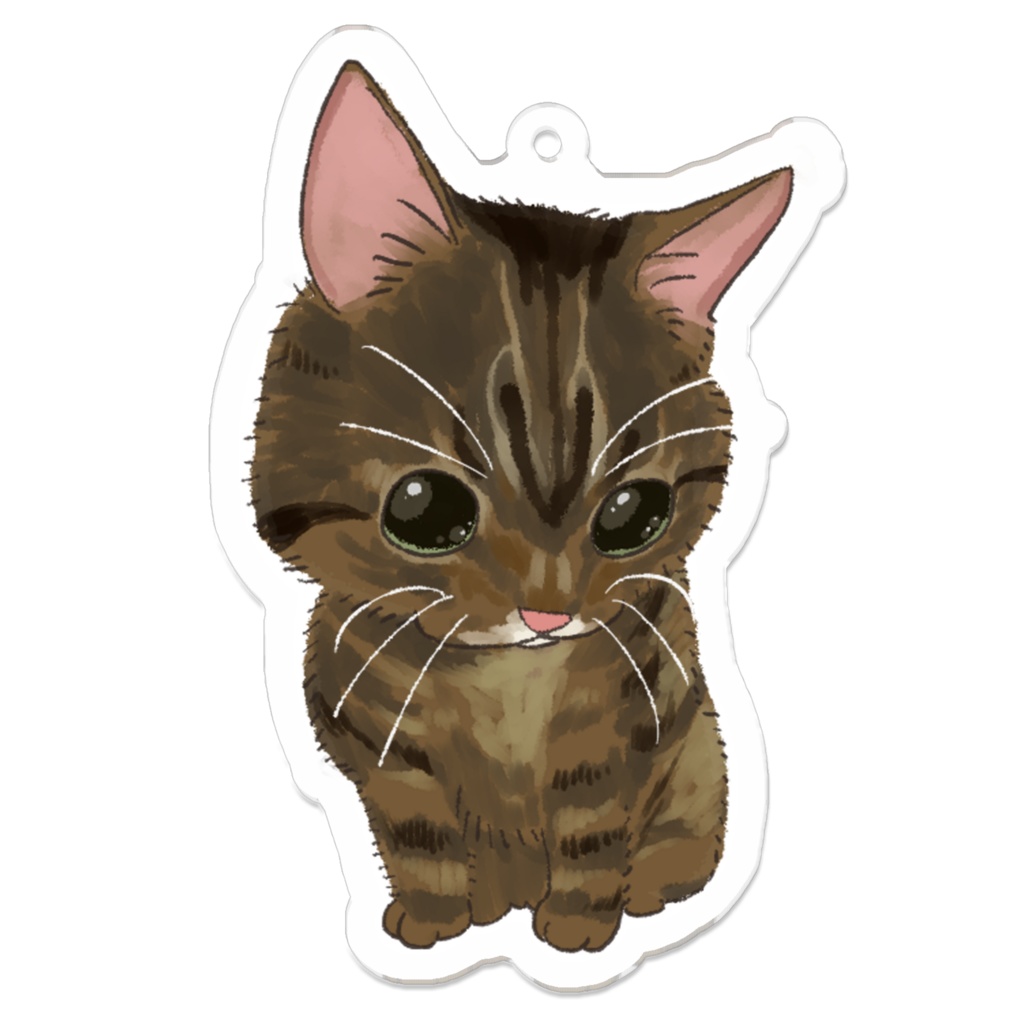 茶ねこアクキー