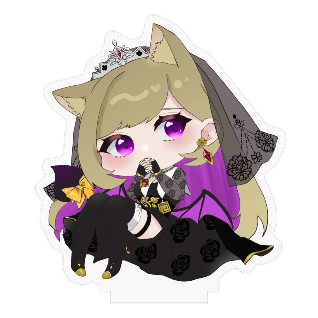 えるな 猫耳悪魔シスターver. アクリルフィギュア