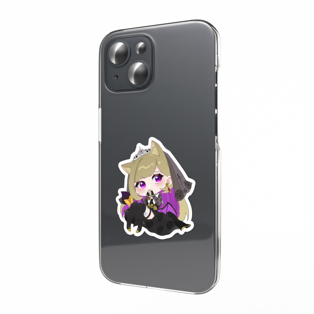 えるな 猫耳悪魔シスターVer. スマホステッカー