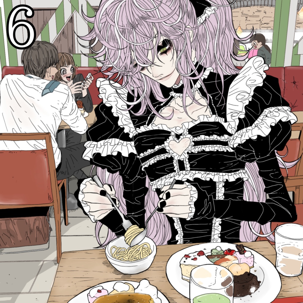 【再販】🖤12cm色紙🖤