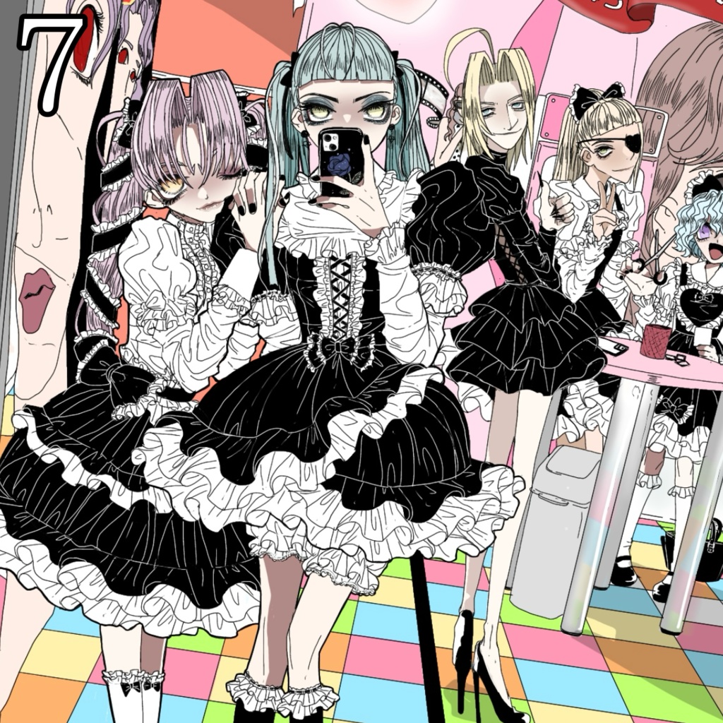 【再販】🖤12cm色紙🖤