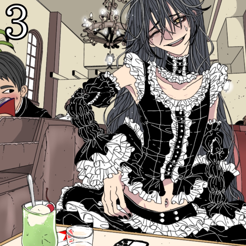 【再販】🖤12cm色紙🖤