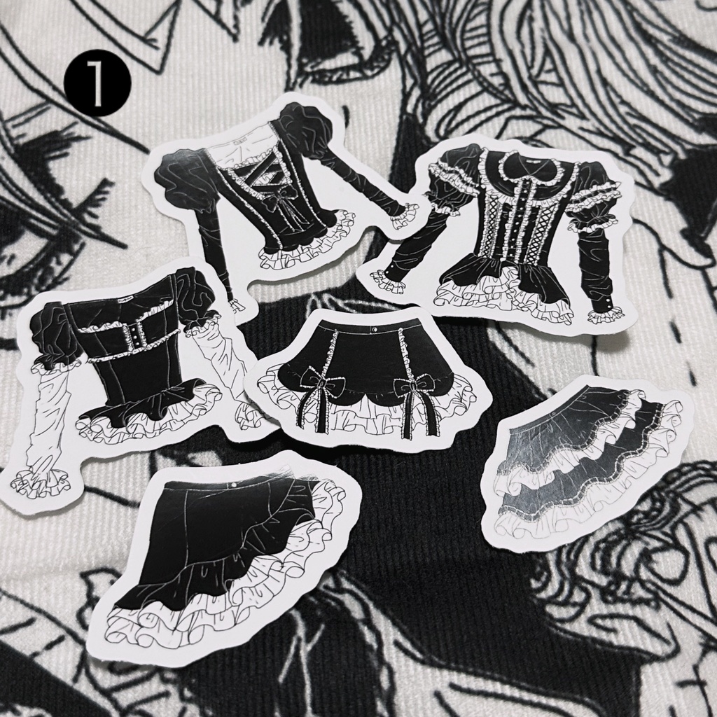 🐦⬛お洋服ステッカー🐦⬛