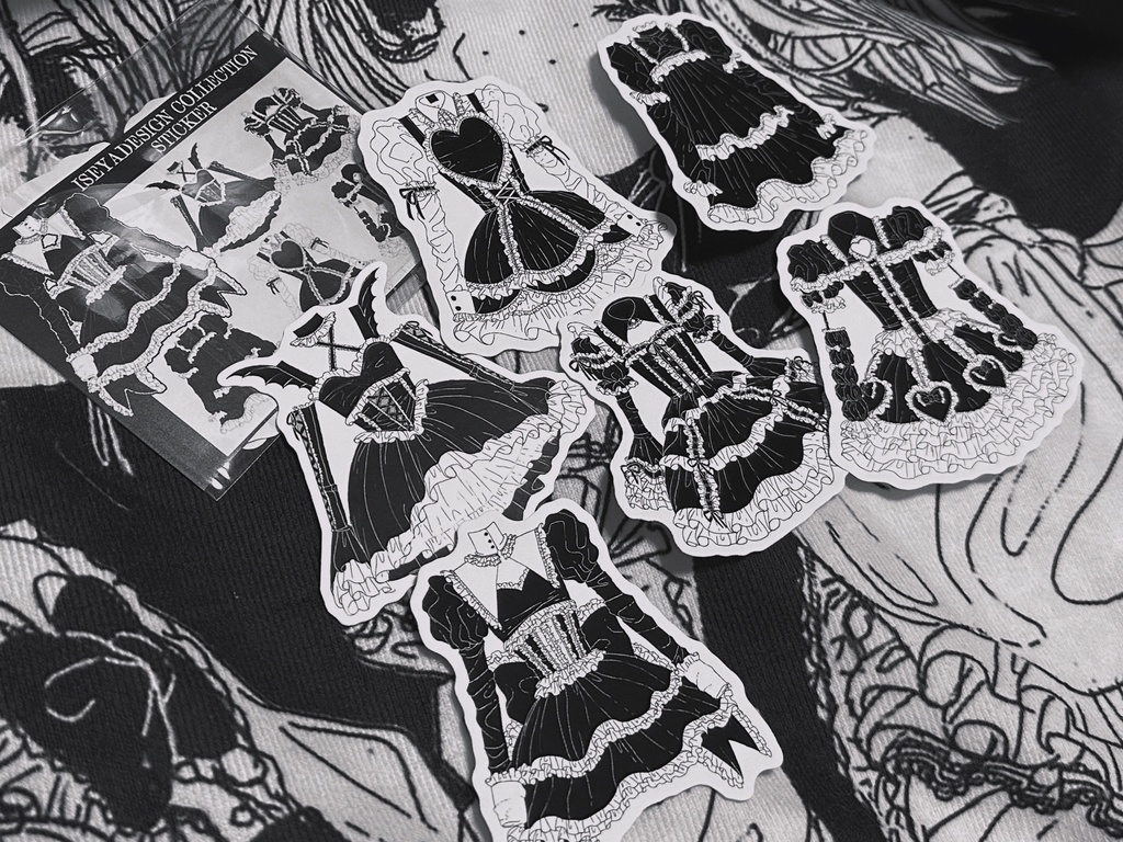 🐦‍⬛お洋服ステッカー🐦‍⬛