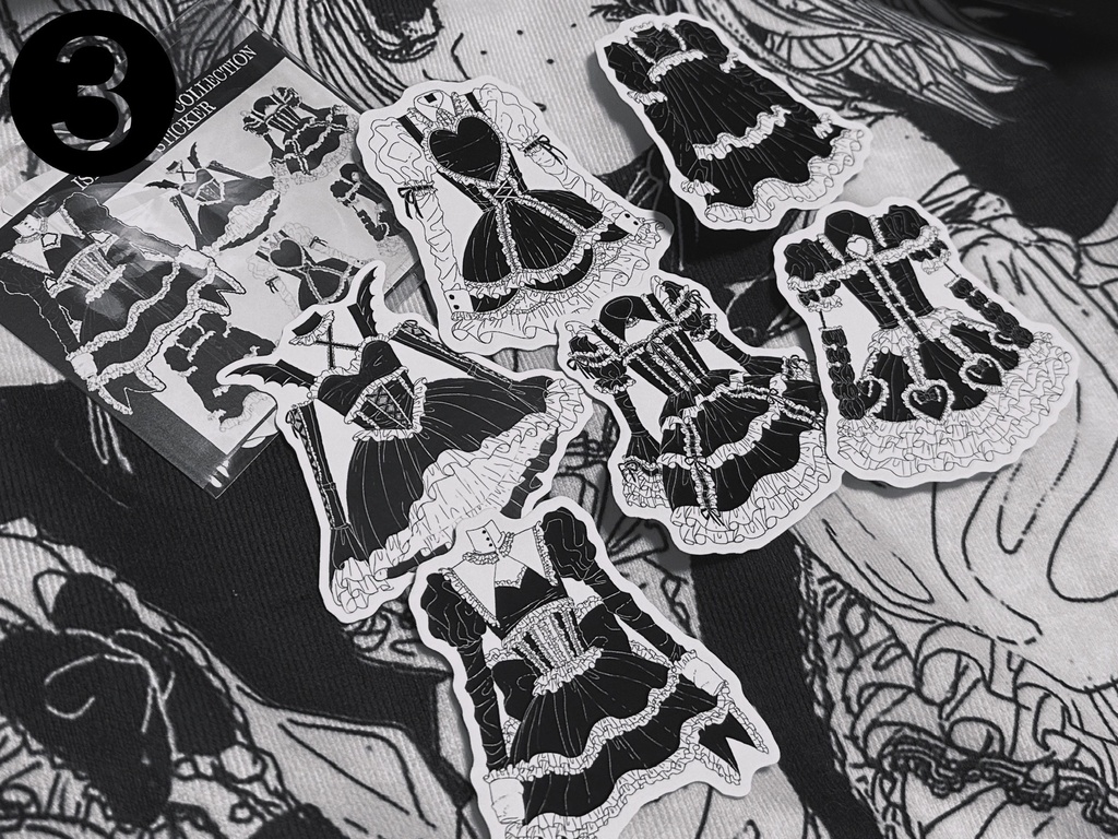 🐦⬛お洋服ステッカー🐦⬛