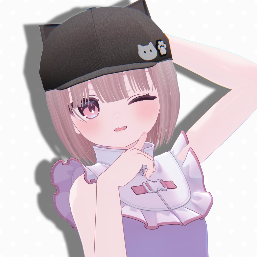 🌸SALE🌸【8Avatars】 Sinple Cat Cap&Bob Hair