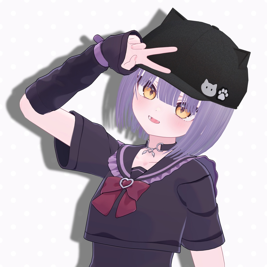 🌸SALE🌸【8Avatars】 Sinple Cat Cap&Bob Hair