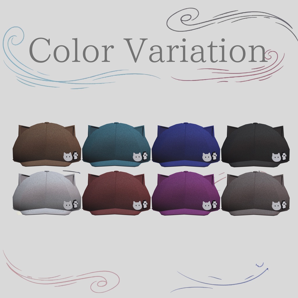 🌸SALE🌸【8Avatars】 Sinple Cat Cap&Bob Hair
