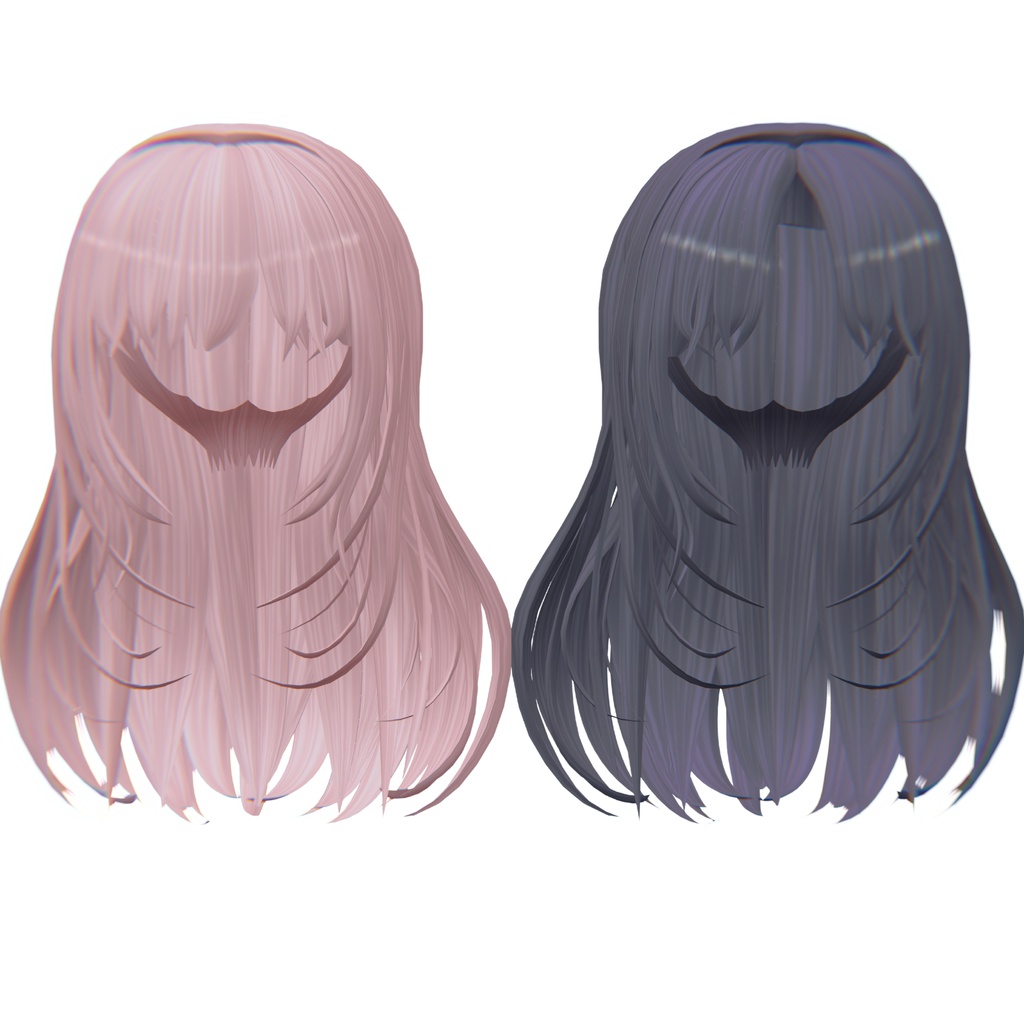 🌸SALE🌸2 Types of Long Hair 【VR CHAT】