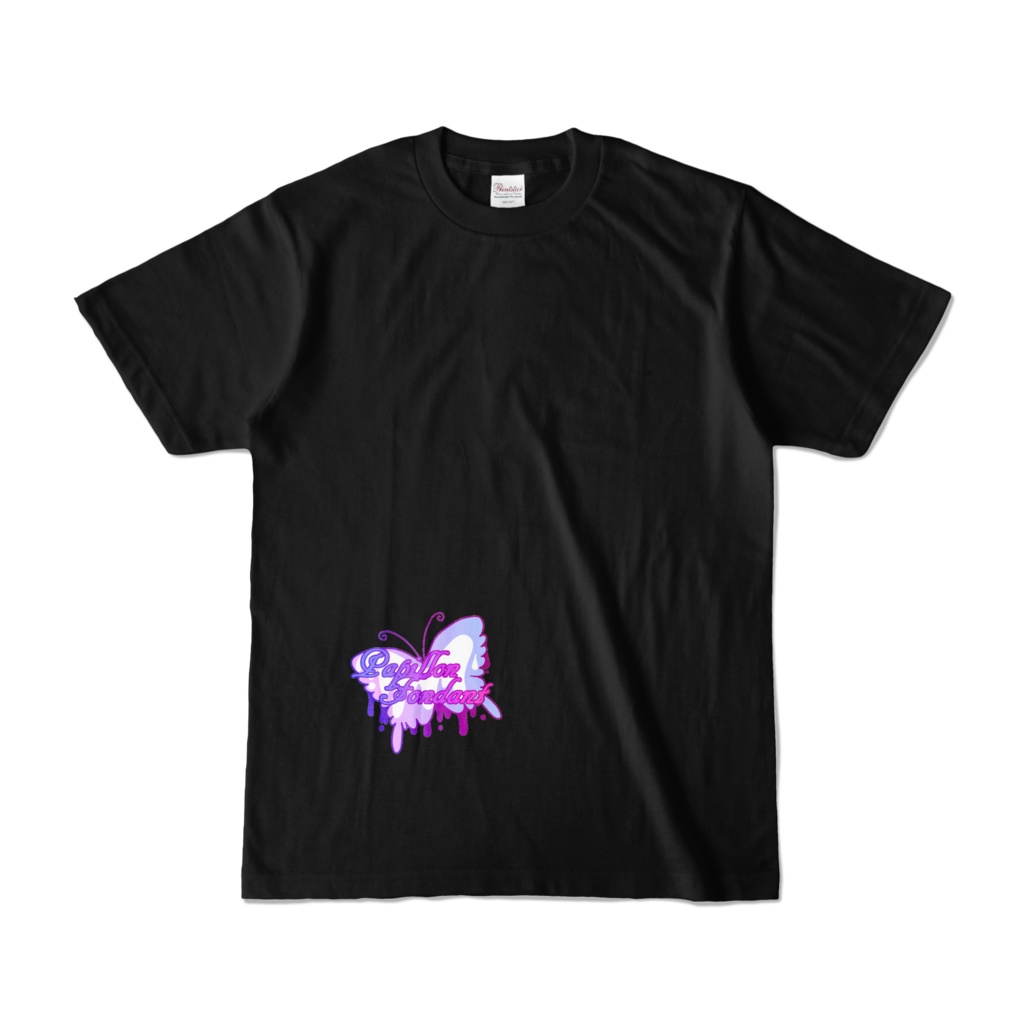 Papillon fondantロゴTシャツブラック