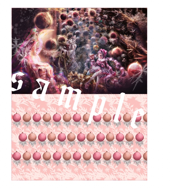 2021クリスマスカード印刷用psdデータ販売