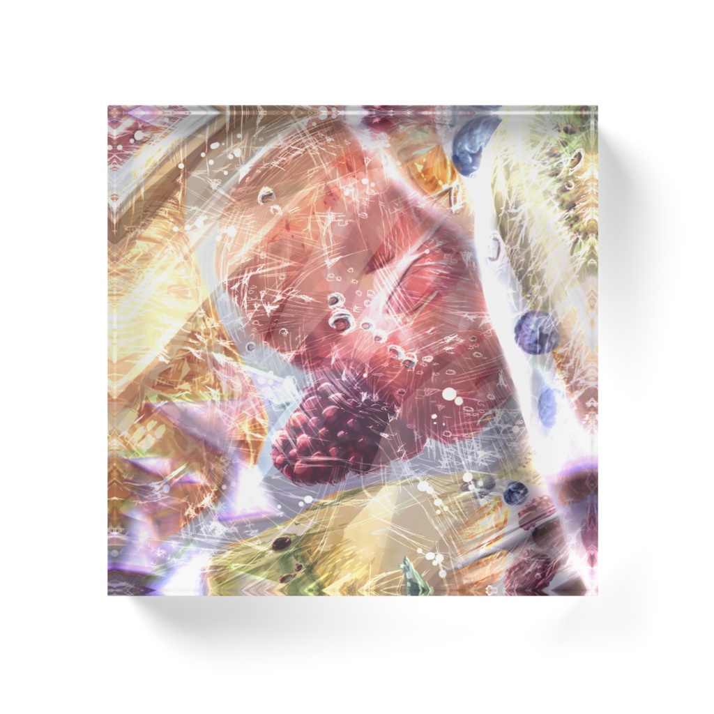 フルーツアイスキャンディーアクリルブロック