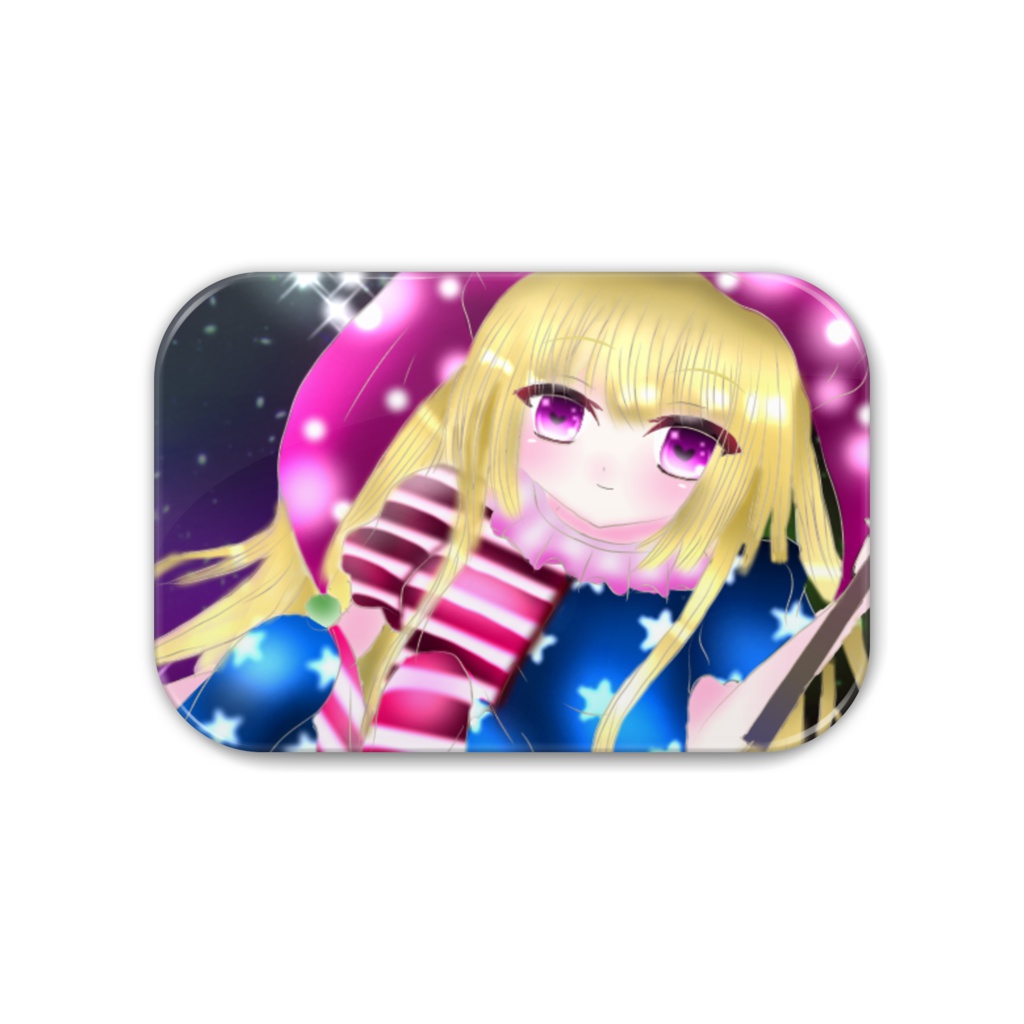 クラウンピース 缶バッジ角丸