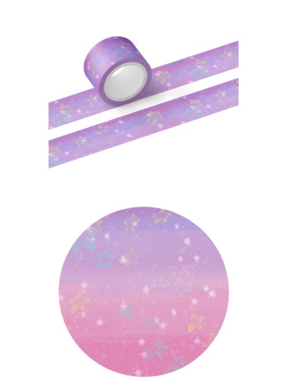 ラメと星空☆ゆめかわマステ