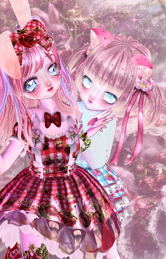 【Vroid衣装】いちごがりコーデ
