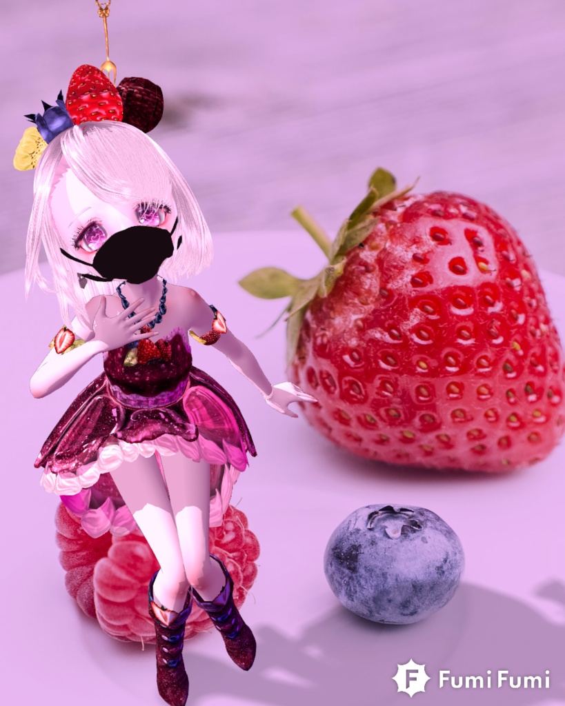 【Vroid衣装】【無料版あり】Berry Jellyコーデ