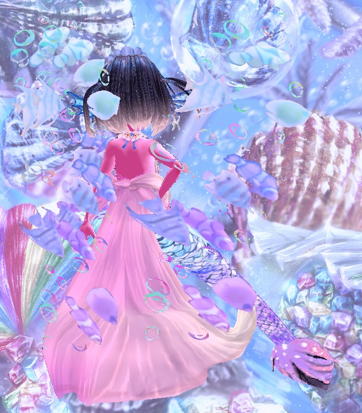 【Vroid衣装】ゆめかわマーメイドコーデ