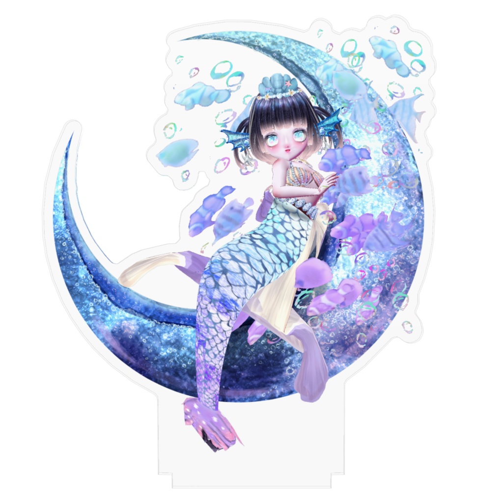 【特典付き】マーメイドりゅぬてゃんのしゅわ月アクリルフィギュア